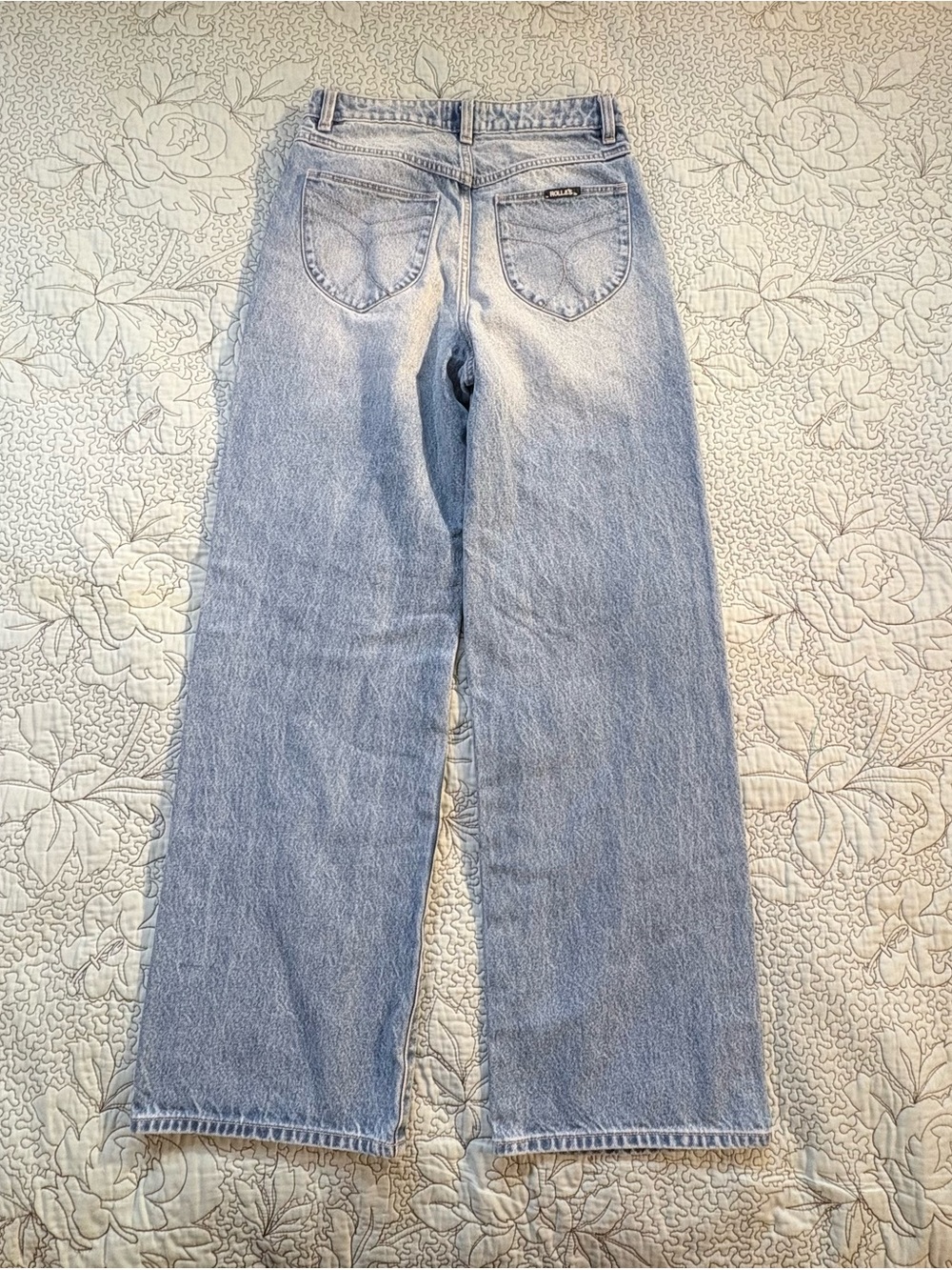 ROLLA'S Light Blue Wide Leg Jeans - Picture 3 of 11